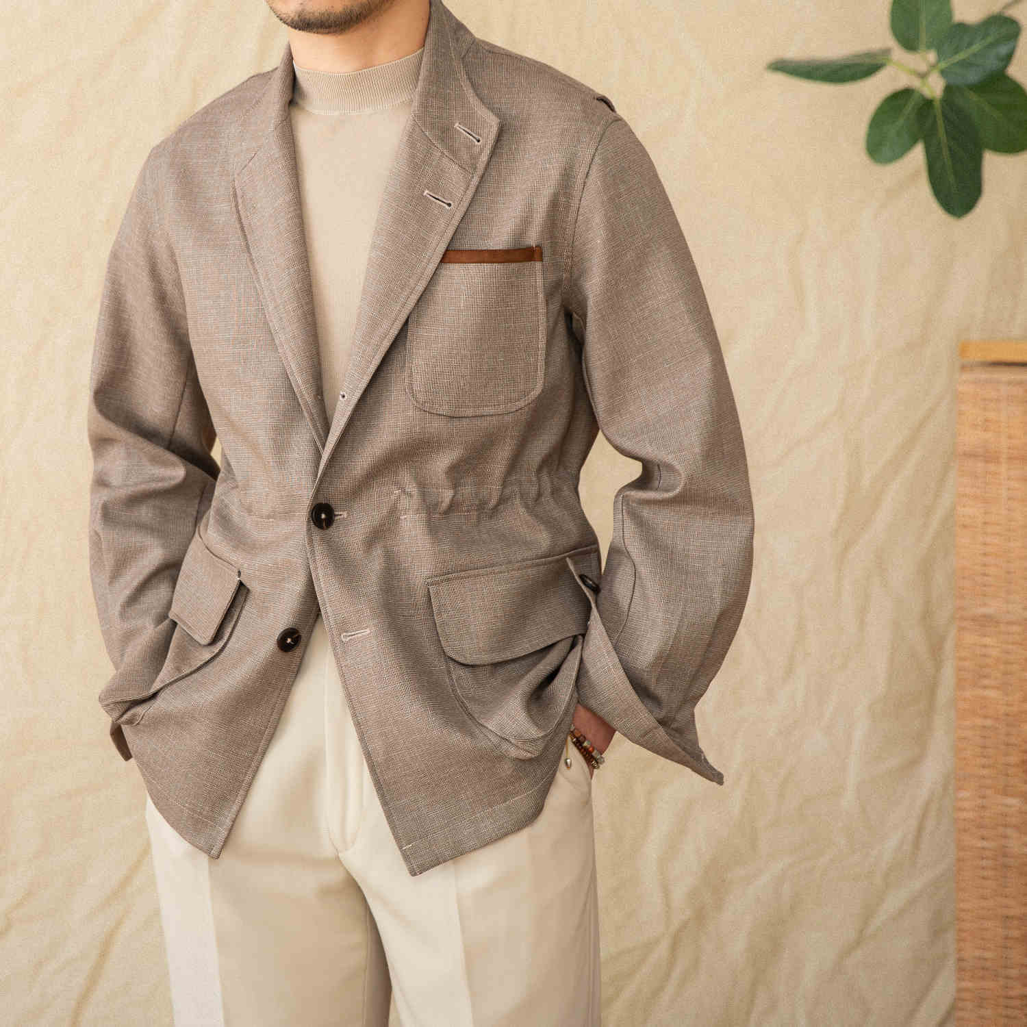 Thin Non-ironing Retro Petty Cash Suit Jacket