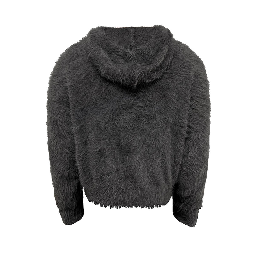 Men's Loose Plush Knitted Sweater