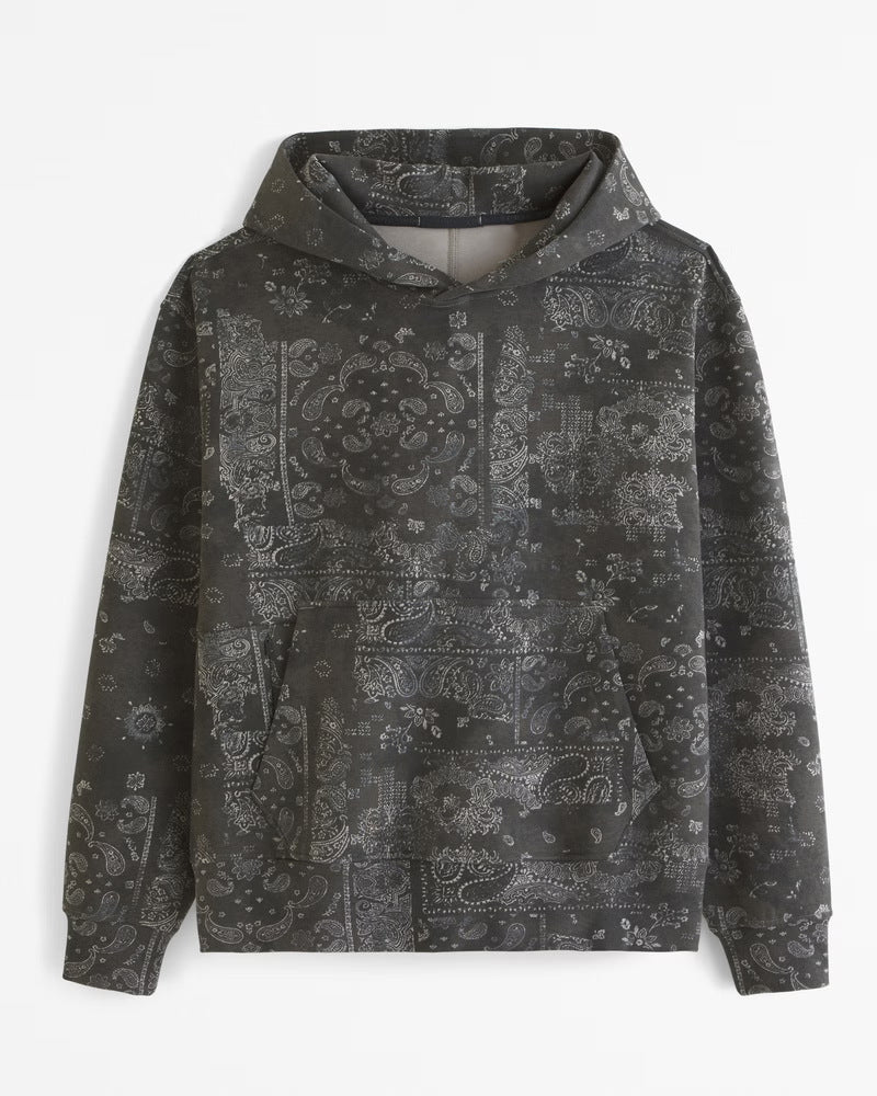 Printed Paisley Hoodie