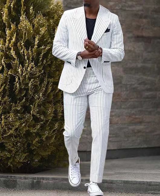 American Light Luxury Business Casual Striped Suit