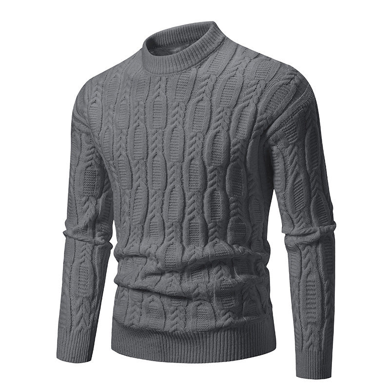 Men's Warm Casual Round Neck Sweater