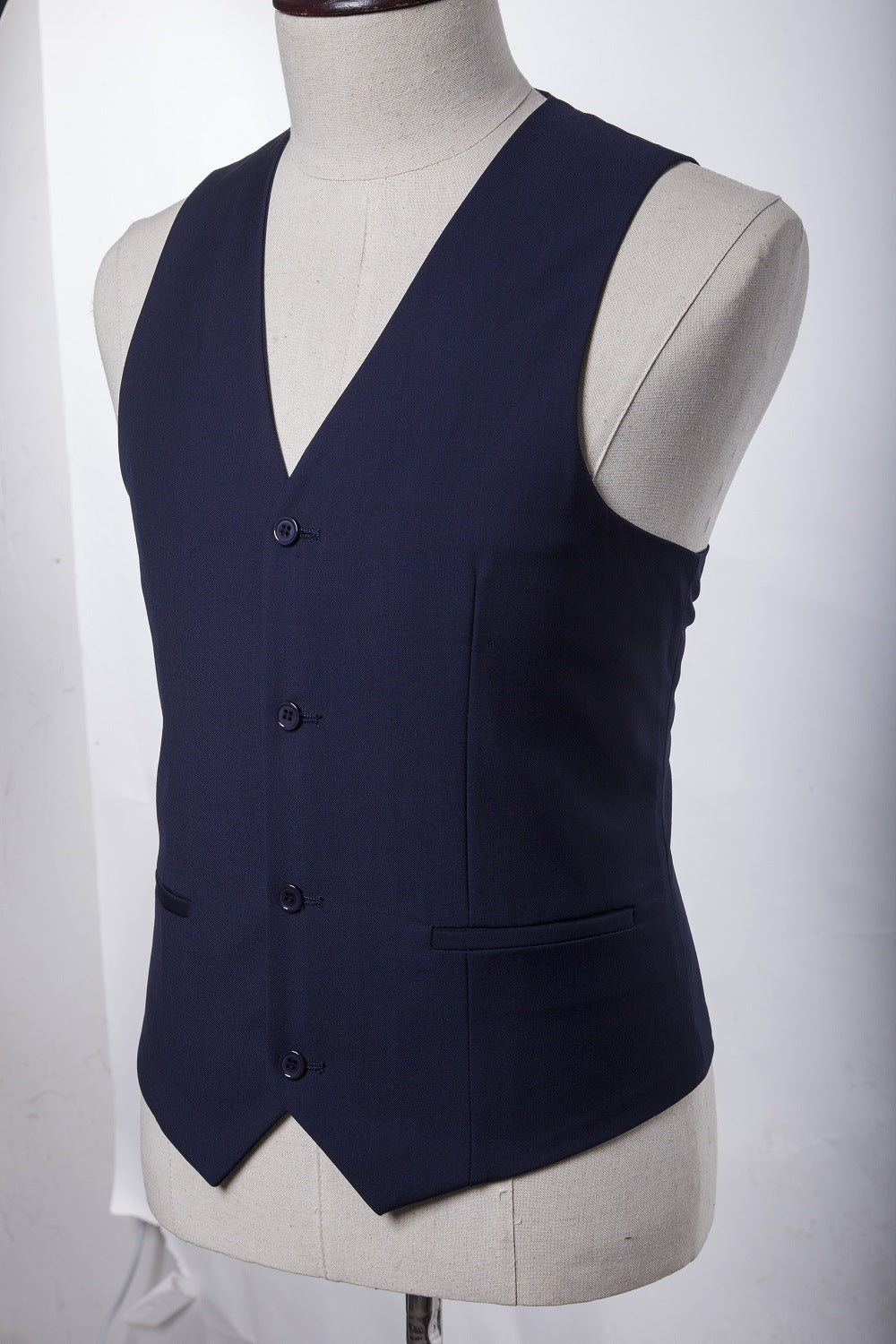 Men's Three-piece Suit British Style Stand Collar suit