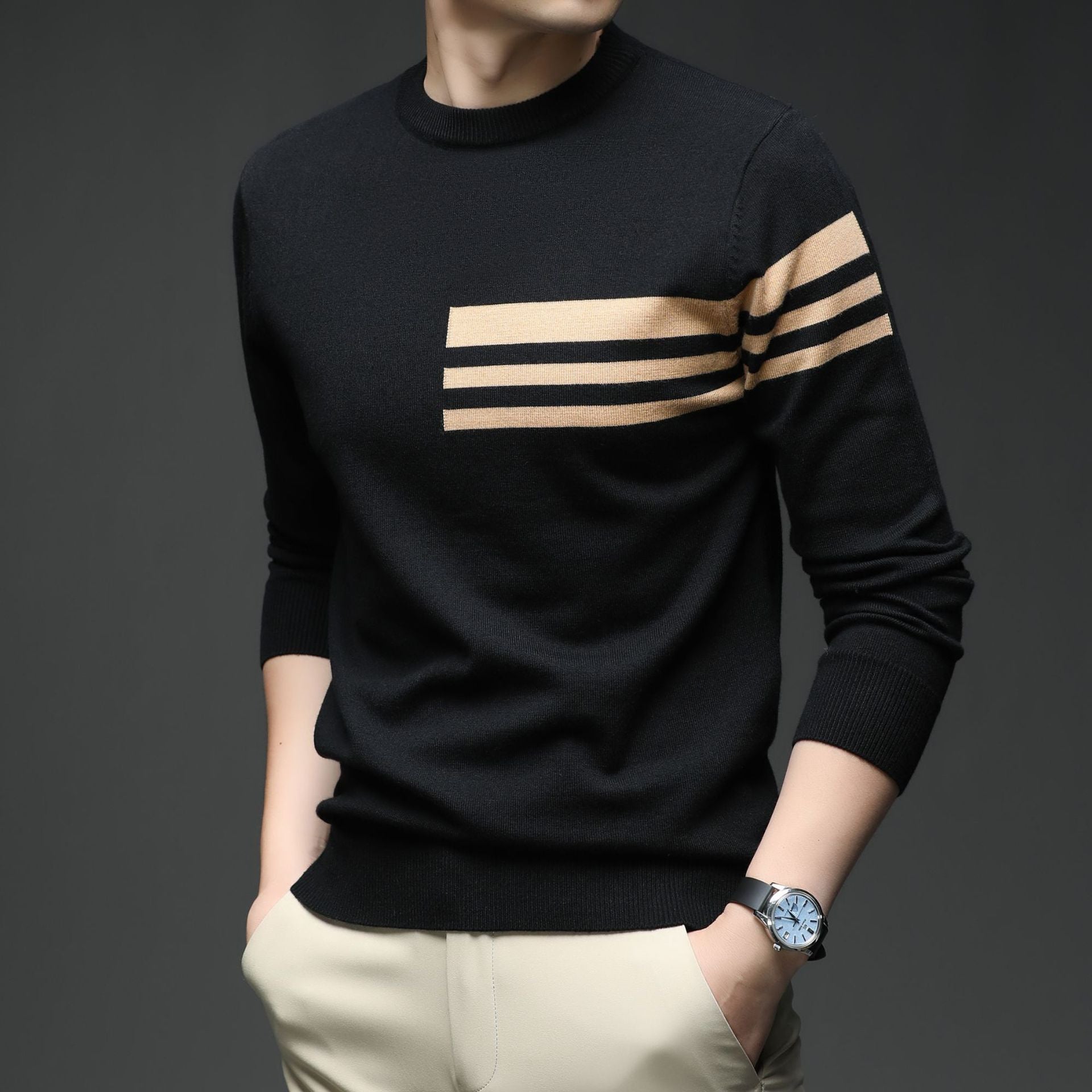 Knitted Men's Pullover Casual Sweater