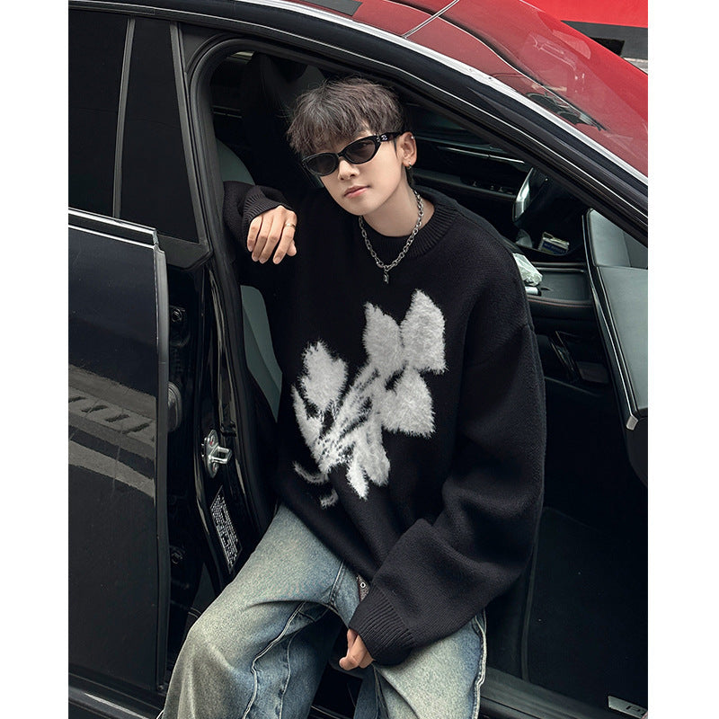 Autumn And Winter American Retro Brocade Sweater