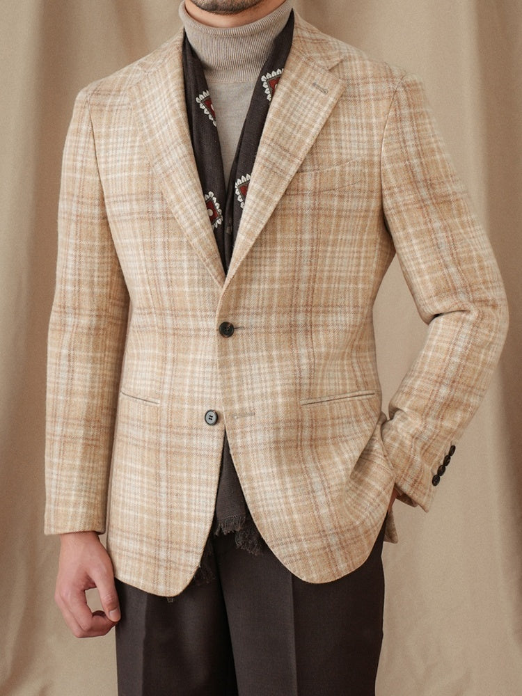 Wool Retro Slim Fit All-match Suit
