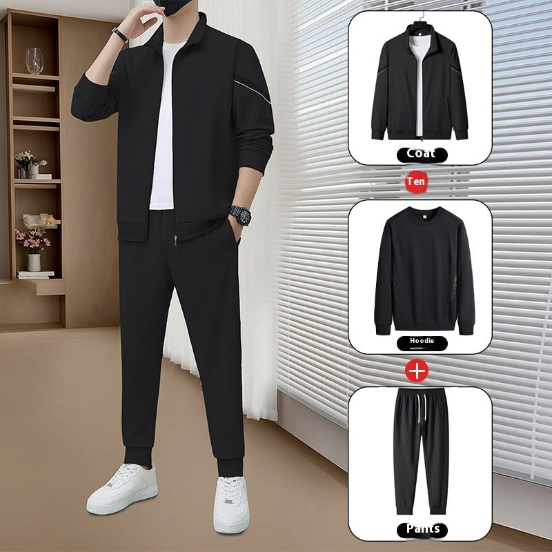 Solid Color Casual Suit Men's Spring And Autumn