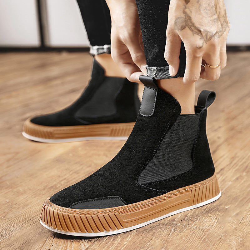 Thick Bottom Work Shoes Youth boots