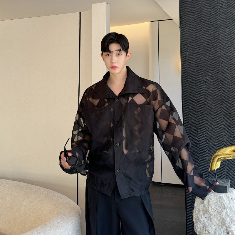 Summer Loose Sun Protection Plaid Casual Shirt