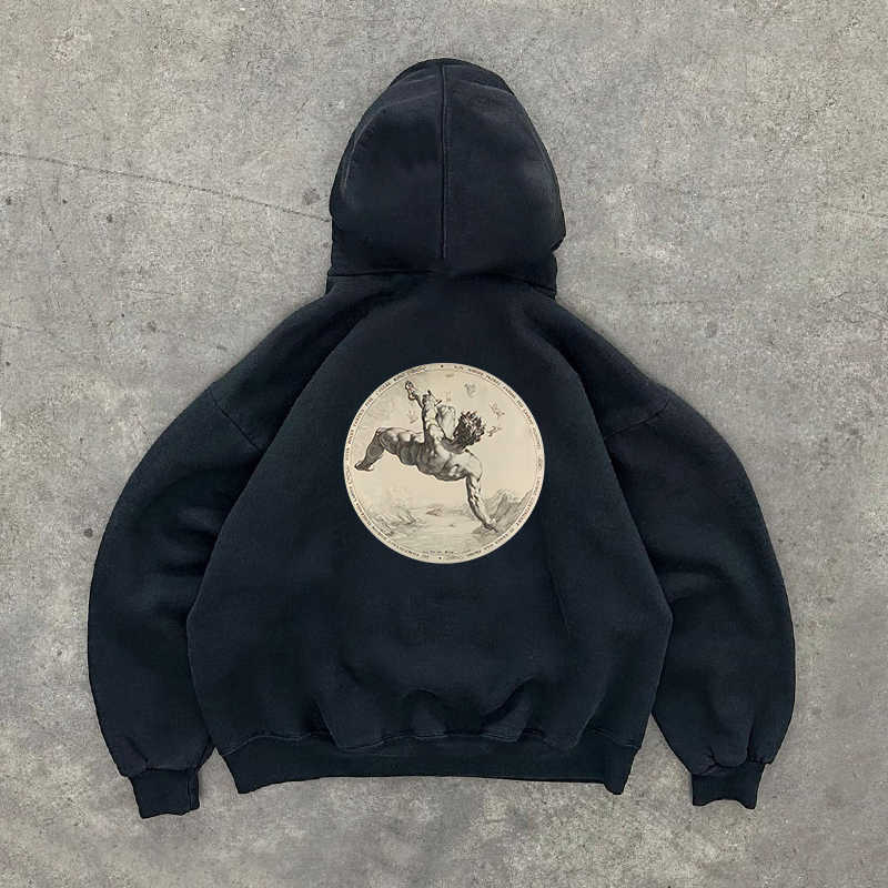 Retro Street Loose Couple Hooded Sweater