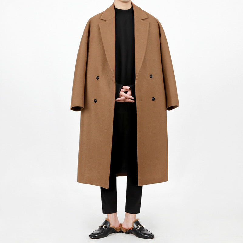 Loose Warm Woolen Woolen Trench Coat