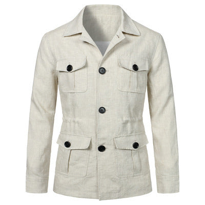 Linen Jacket British Retro Gentry