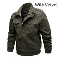 Men's Casual Cotton Tooling Plus Size Jacket