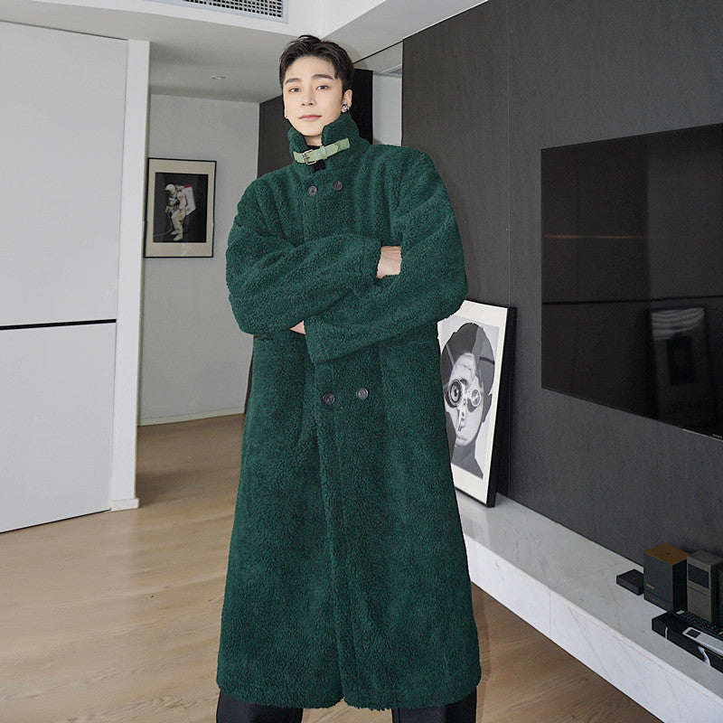 Double Row Button Cashmere Versatile coat