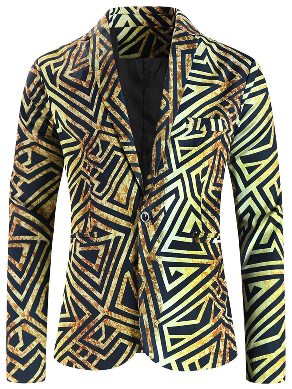 One Button Printing Leisure Suit men