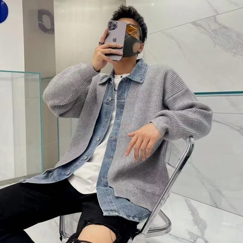 Men's Knitted Cardigan Coat