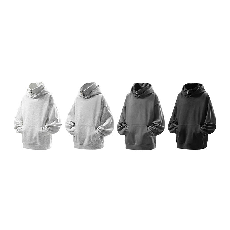 Men's Women's Hoodie Cotton Baggy Coat