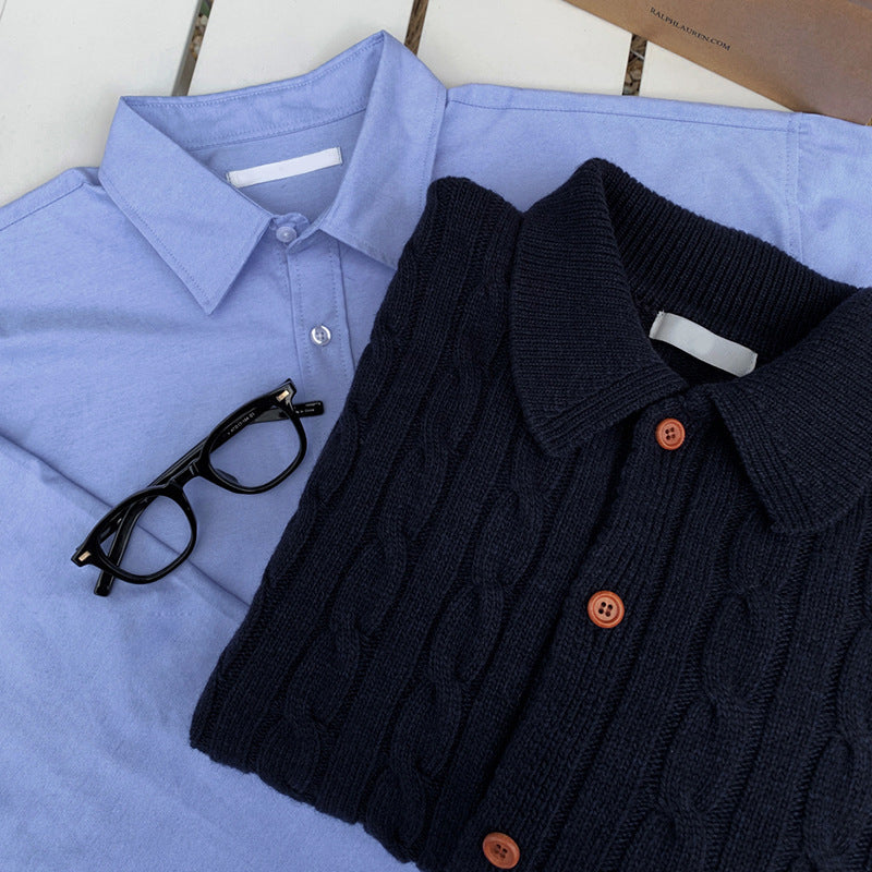 Men's Loose Retro Sweater