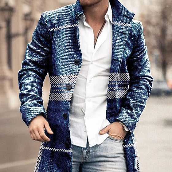 Autumn And Winter long Pocket Casual Coat