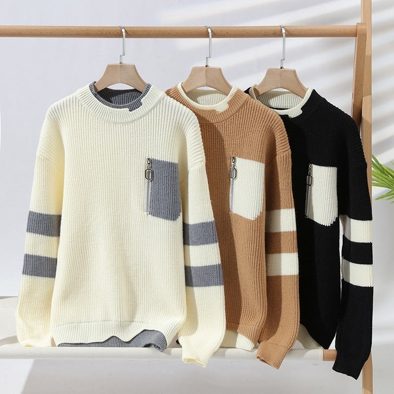 Autumn And Winter Casual Sweater Boys Knitted Bottoming Shirt