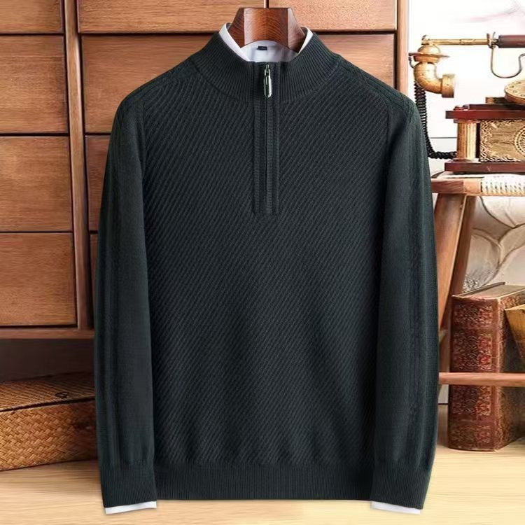 Thickened Knitting Pure Wool Sweater men