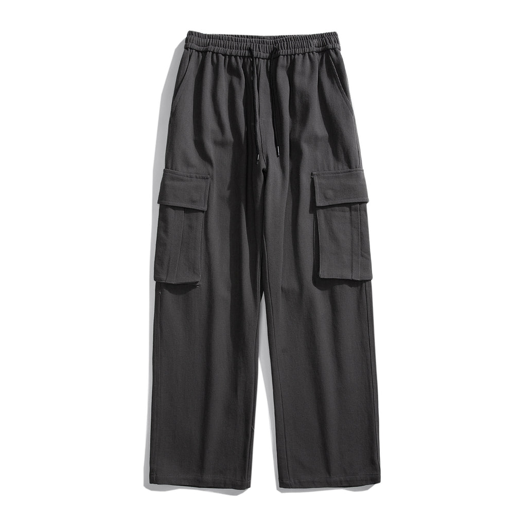 Retro Straight Cargo Pants American Wide Leg