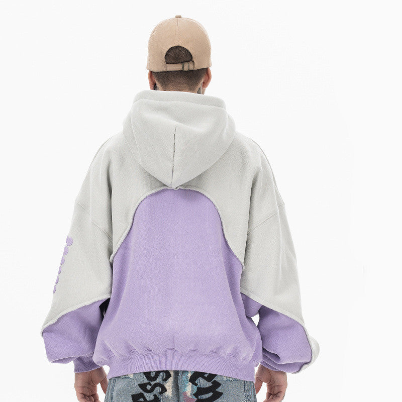 Velvet Padded Hooded Sweatshirt Men And Women