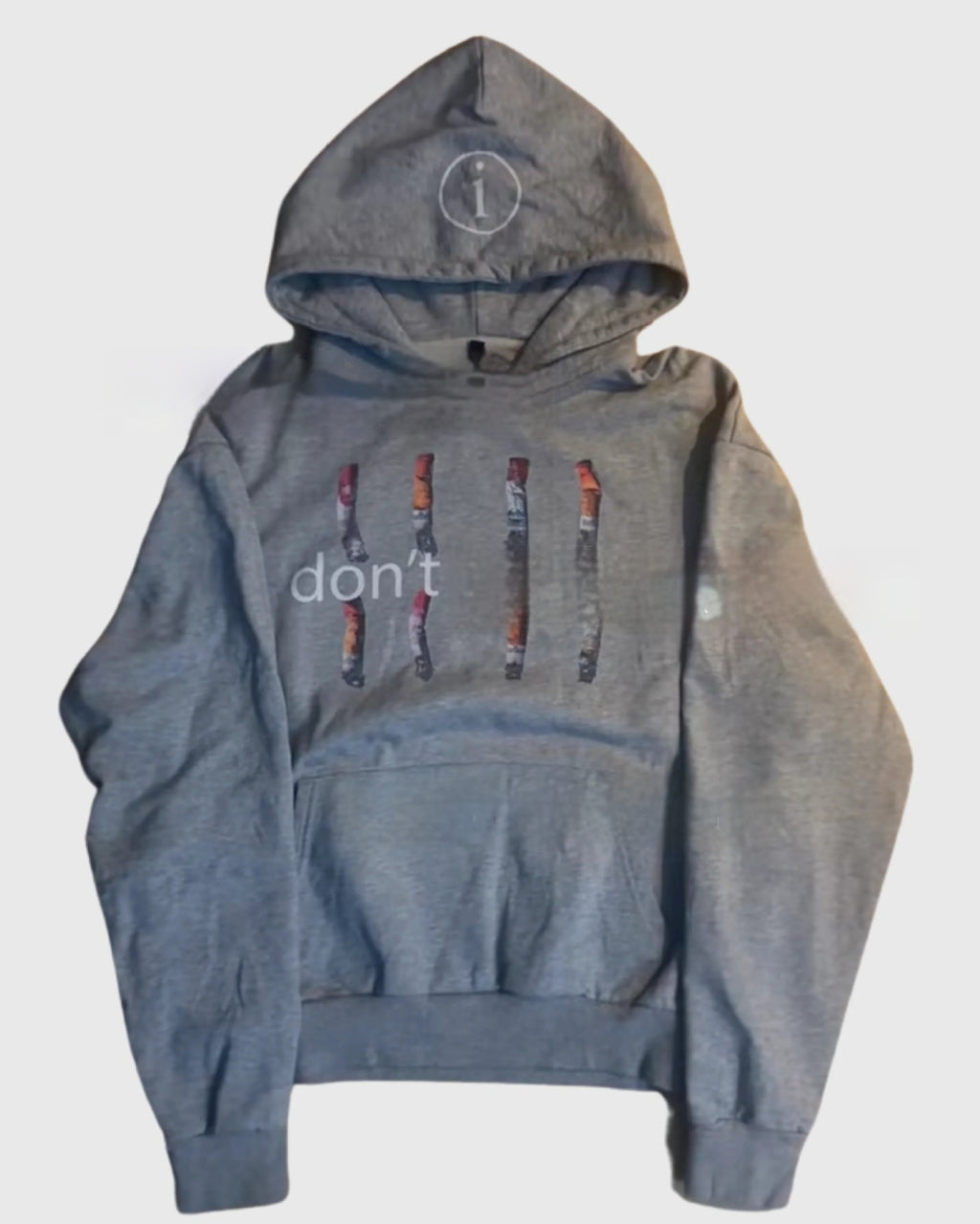 Letter Printed Hooded Men's Sweater