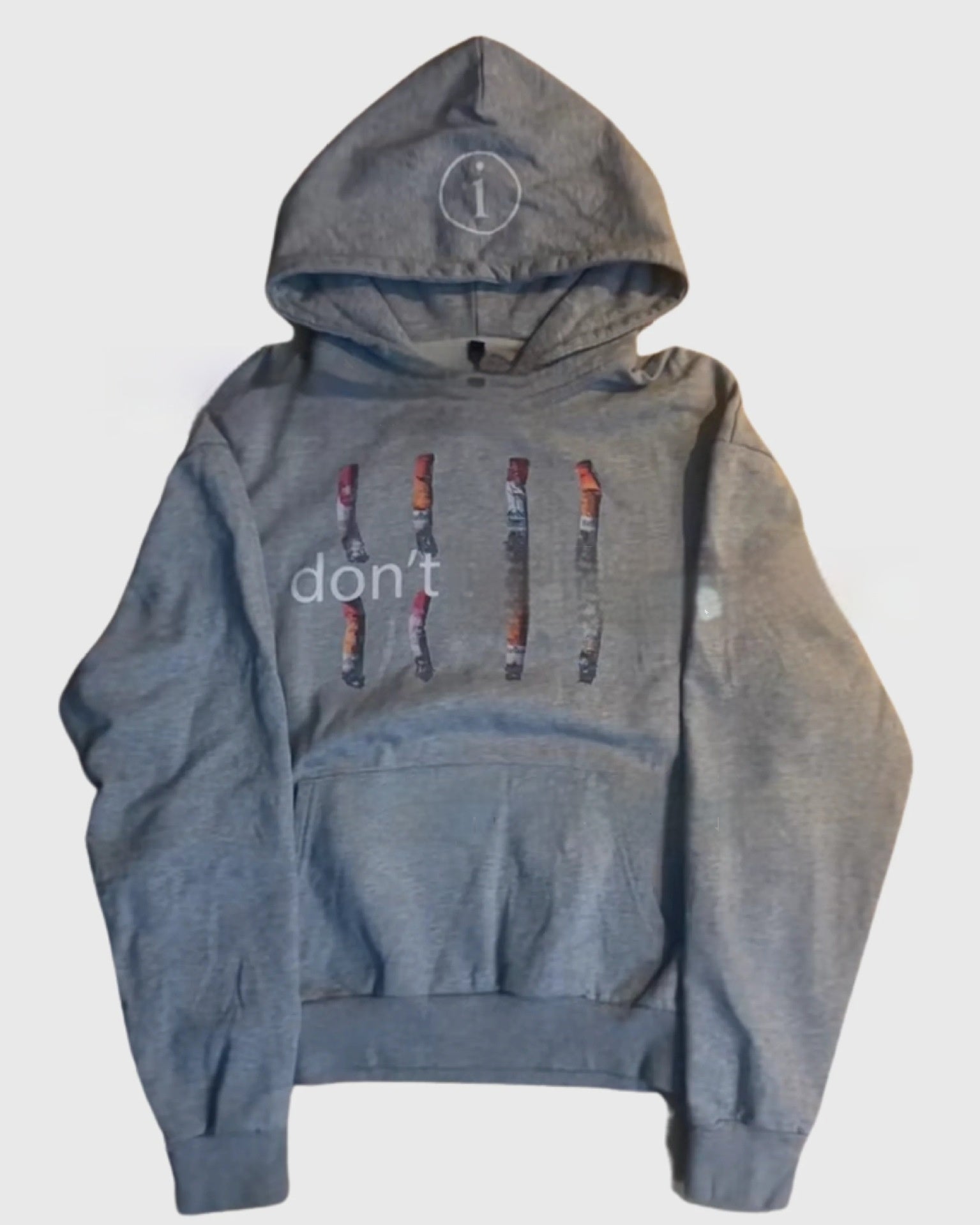 Letter Printed Hooded Men's Sweater