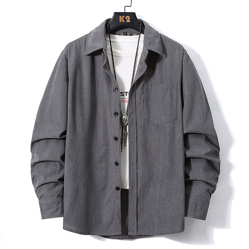 Long Sleeve Men's Corduroy Shirt