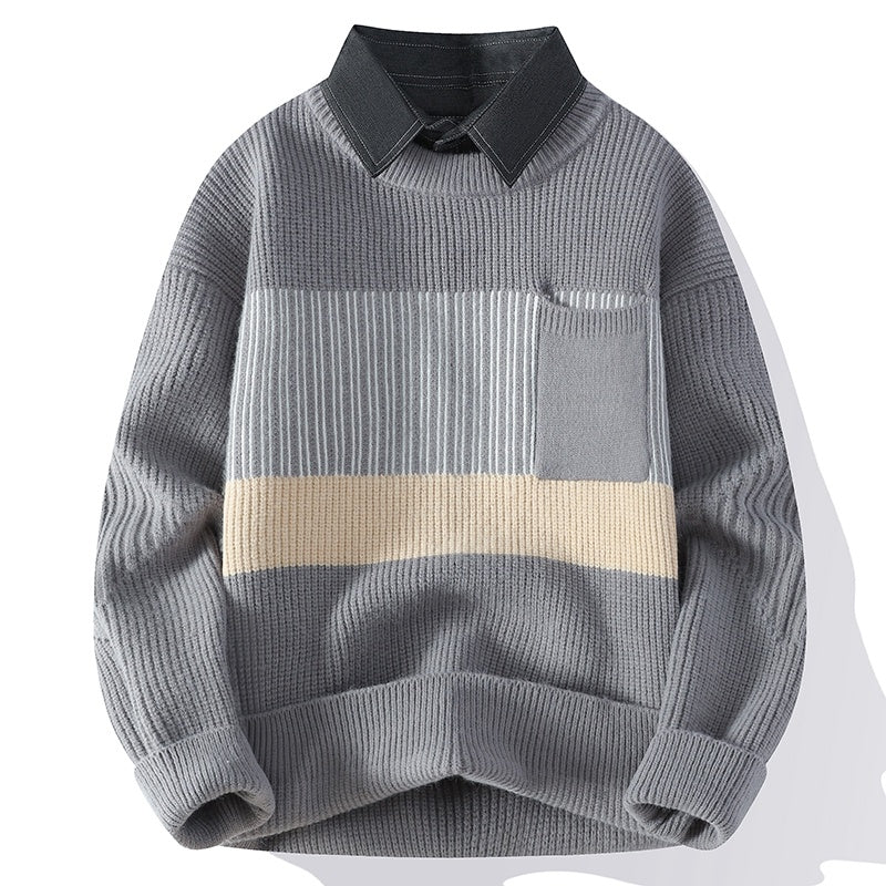Loose And Handsome All-match Sweater Men