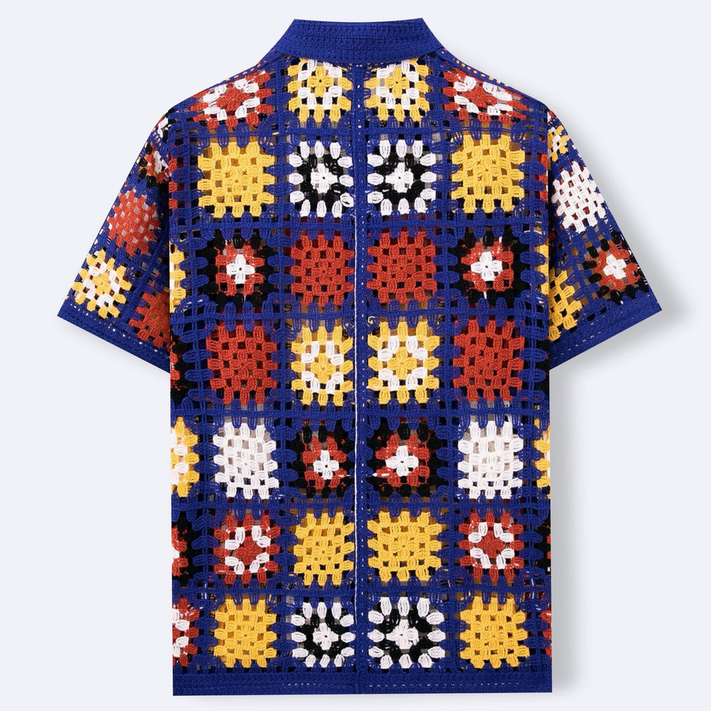 Hand Crocheting Knitwear Hollow Shirt