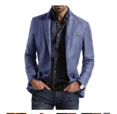 Men's Casual Suit Printed Double Row