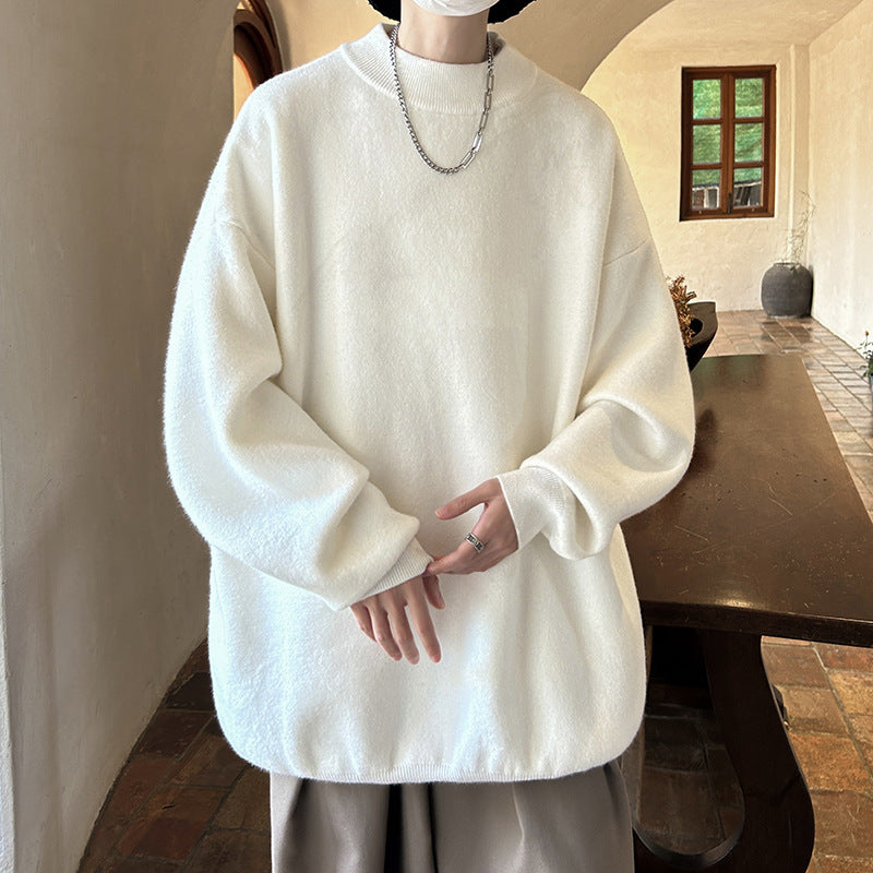 Spring And Autumn Loose And Idle Solid Color Sweater