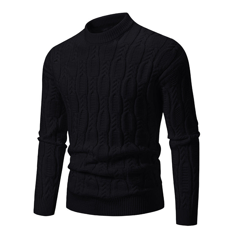 Men's Warm Casual Round Neck Sweater