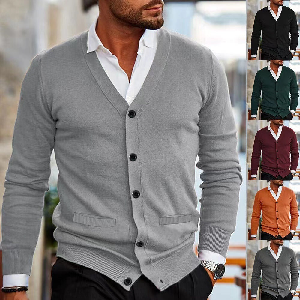 Men's  Autumn And Winter Sweater Coat