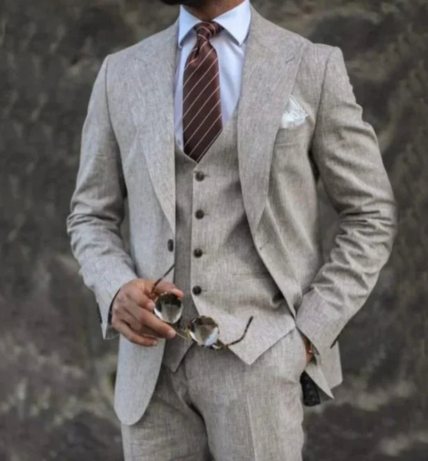 Business Casual Three-piece Suit Men