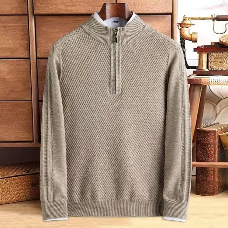 Thickened Knitting Pure Wool Sweater men