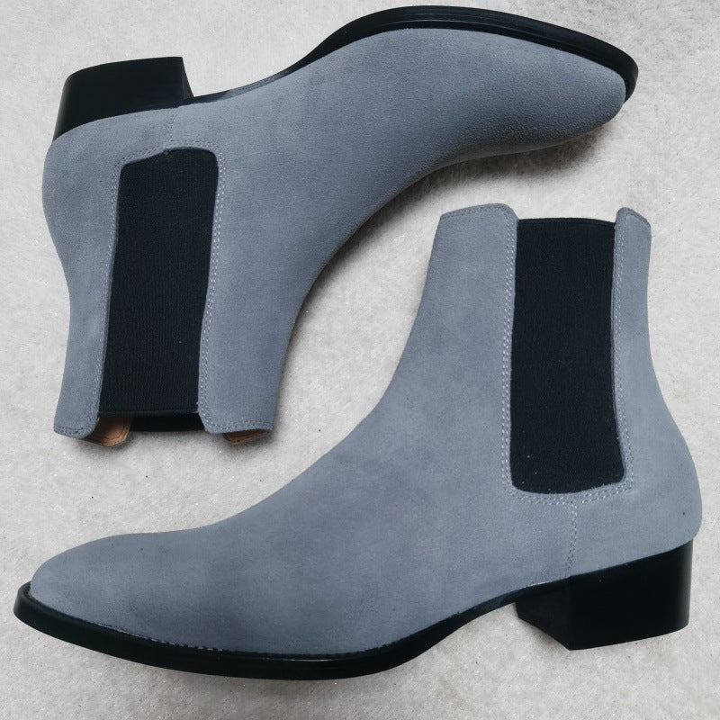 Men's Fall Winter All-match Buckskin Martin Boots