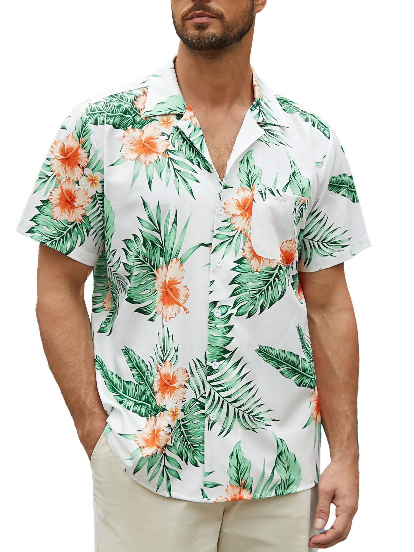 Men's Personalized Hawaiian 3D Printed Shirt