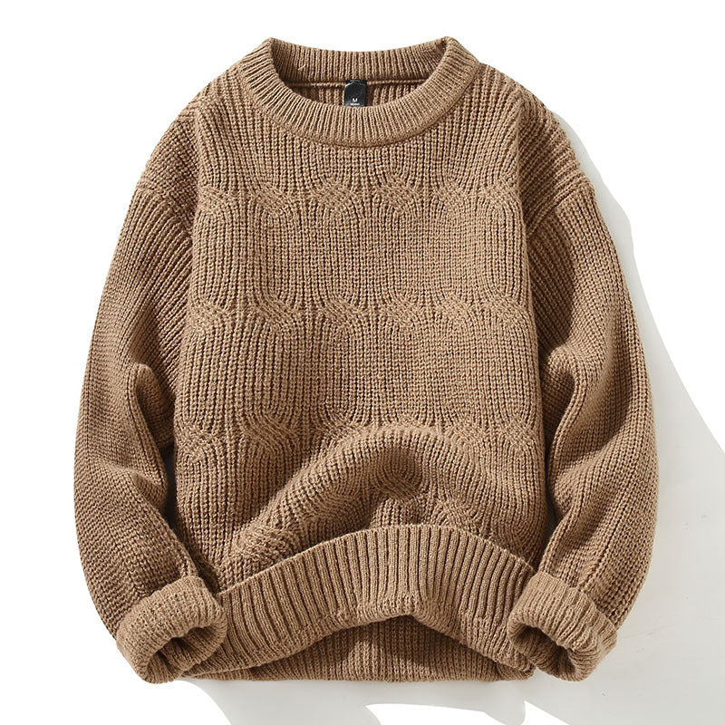Autumn Round Neck Pullover Base Men's Sweater