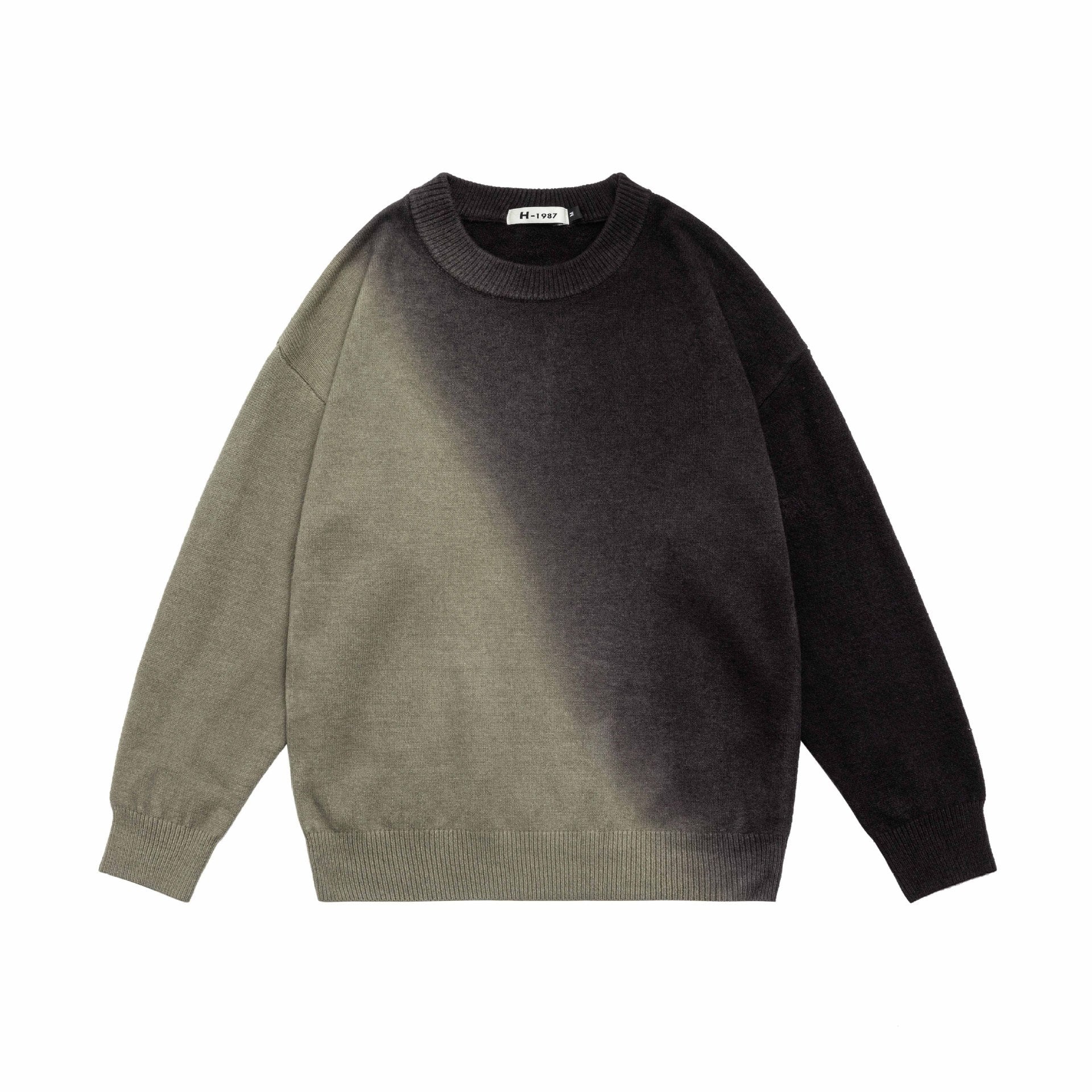 Retro Gradient Sweater For men