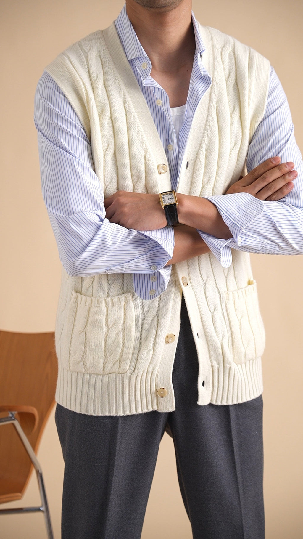 Aoyang Woolen Vest Sweater