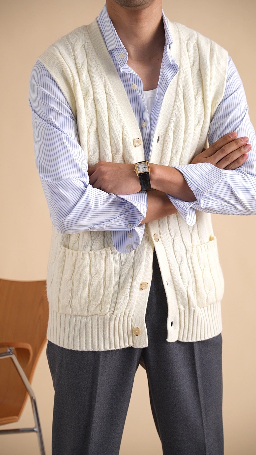 Aoyang Woolen Vest Sweater