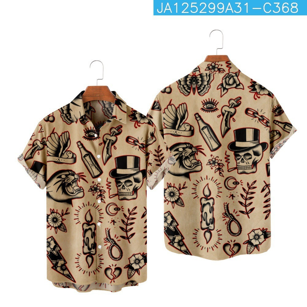 leisure Vacation Short Sleeve Hawaii Beach Shirt