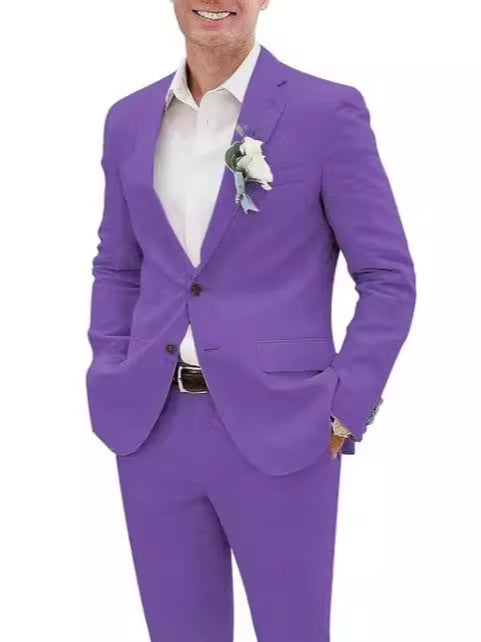 Casual Men's Linen Slim Fit suit