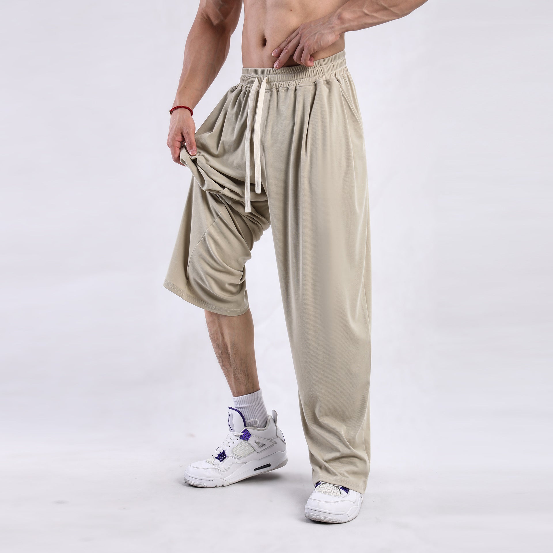 Men's Draping Casual Wide-leg Pants