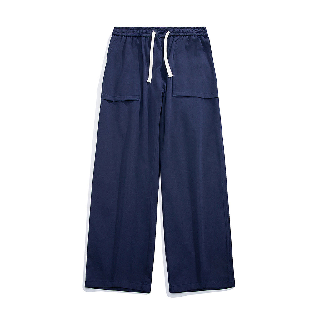 Sports Baggy Straight Trousers Men