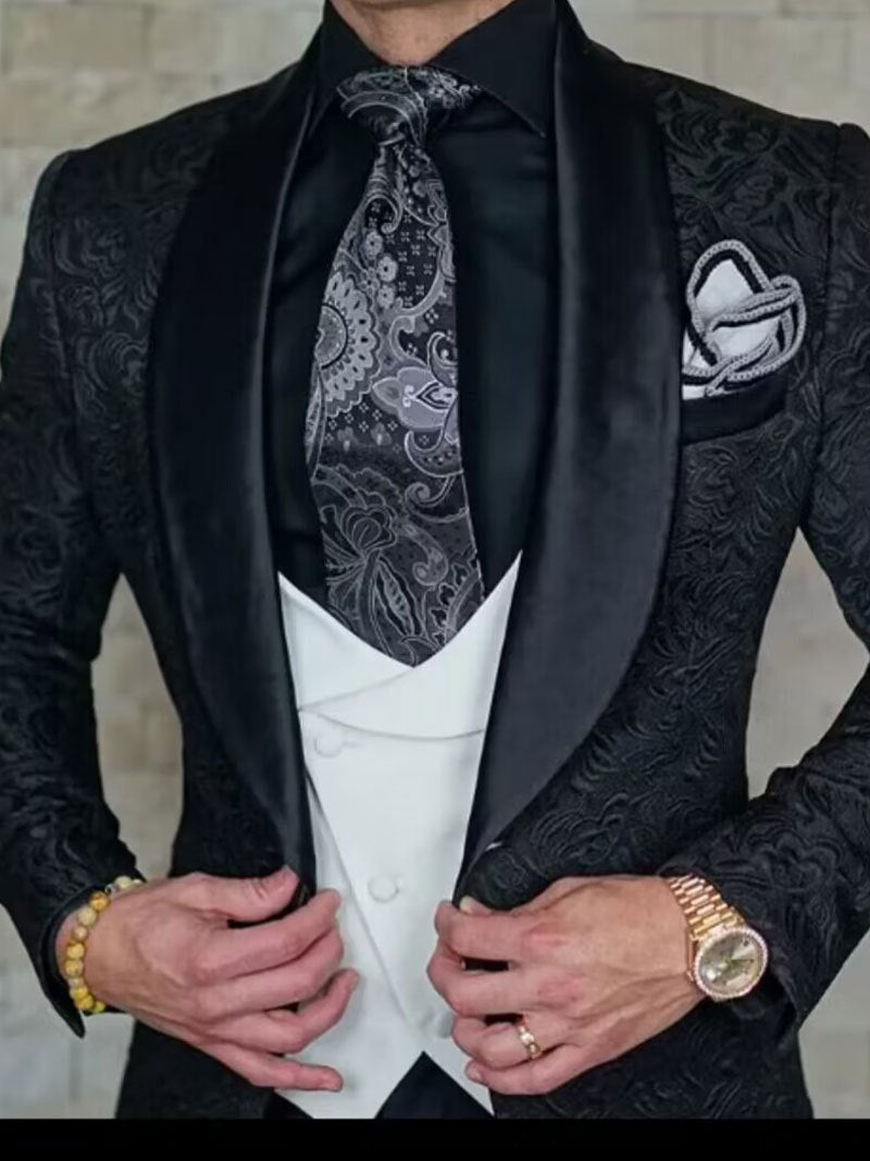 Men's Three-piece Slim-fit Business Suit