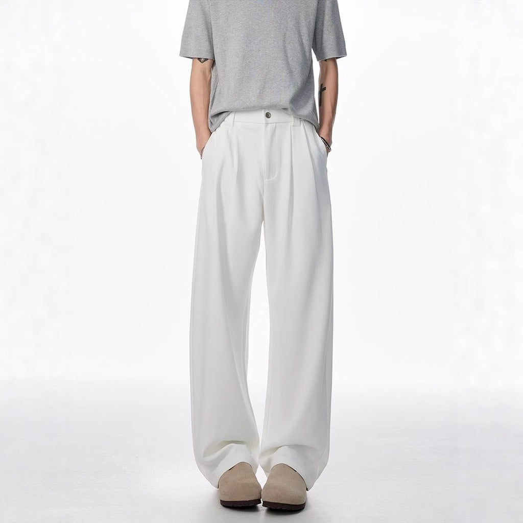 Personality Drape Ice Silk Leggings Men