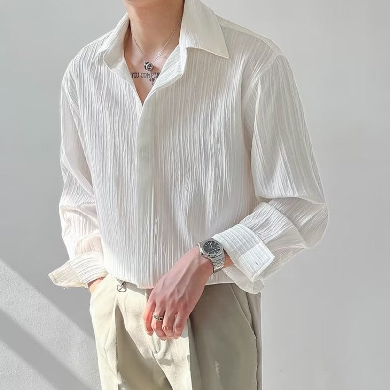 Men's Long Sleeve Loose Shirt
